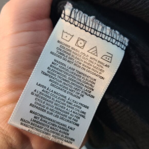 Harley Davidson Womens Black Beaded Heart Sleeveless Tank Top Sz Large Ribbed - Picture 9 of 9